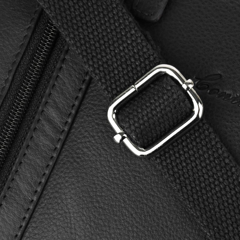 Conte Massimo Bolso Bandolera para Hombre de Piel Auténtica con Correa Ajustable, Mediano 418 — vista 15
