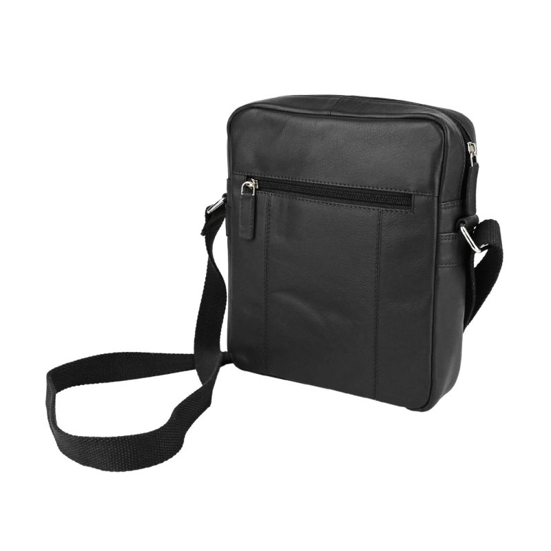 Conte Massimo Men's Crossbody Bag in Genuine Leather with Adjustable Shoulder Strap, Medium 418 — view 11