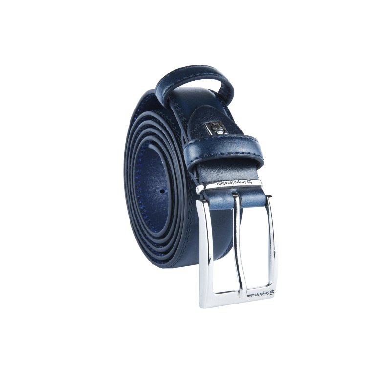 Sergio Tacchini Ceinture Homme Extérieur Similicuir Intérieur Doublure en Cuir, à Double Couture, Boucle Sans Nickel — vue 15