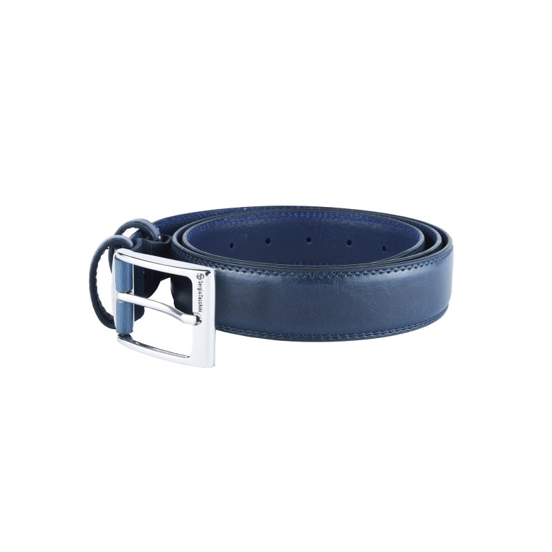 Sergio Tacchini Ceinture Homme Extérieur Similicuir Intérieur Doublure en Cuir, à Double Couture, Boucle Sans Nickel — vue 16