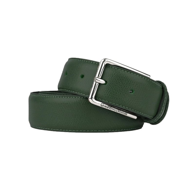 GIANMARCO VENTURI Cinturón en Piel Auténtica, Unisex para Hombre y Mujer, Made In Italy, Acortable, 3,5 cm, … — vista frontal