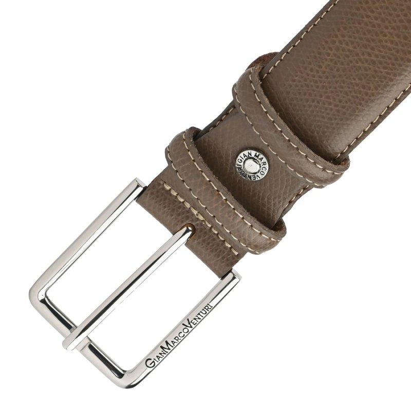 GIANMARCO VENTURI Genuine Leather Belt, Unisex for Men and Women, Made in Italy, Shortenable, 3.5 cm, With Box — view 15