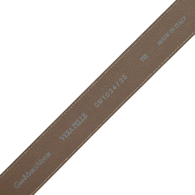 GIANMARCO VENTURI Genuine Leather Belt, Unisex for Men and Women, Made in Italy, Shortenable, 3.5 cm, With Box — view 18