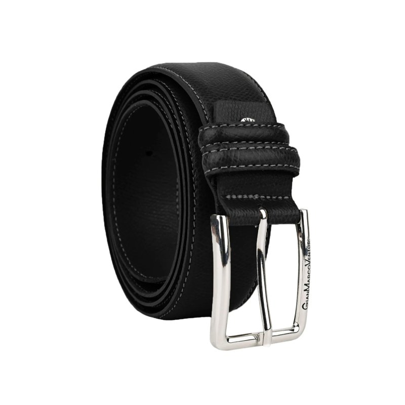 GIANMARCO VENTURI Ceinture en Cuir Véritable, Unisexe pour Homme et Femme, Made in Italy, Raccourcissable, 3,5 cm, … — vue 25