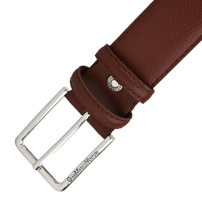 GIANMARCO VENTURI Ceinture en Cuir Véritable, Unisexe pour Homme et Femme, Made in Italy, Raccourcissable, 3,5 cm, … — vue 33