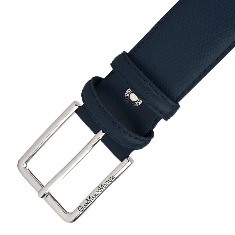GIANMARCO VENTURI Genuine Leather Belt, Unisex for Men and Women, Made in Italy, Shortenable, 3.5 cm, With Box — view 45
