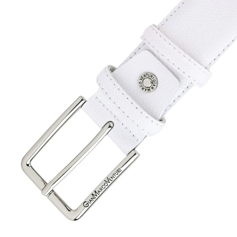 GIANMARCO VENTURI Cinturón en Piel Auténtica, Unisex para Hombre y Mujer, Made In Italy, Acortable, 3,5 cm, Con C… — vista 51