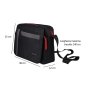 No Limits Bolso Compacto para Ordenador Portátil, Bolsillos Accesorios, Hombre y Mujer, Correa Ajustable — detalle