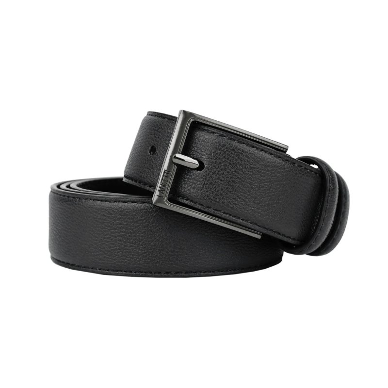 Lancetti Men's Gift Set: Belt with Genuine Leather Lining and PU Exterior, Genuine Leather Wallet — view 9