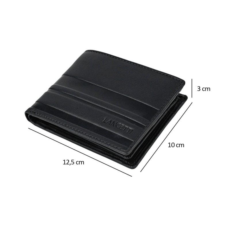 Lancetti Men's Gift Set: Belt with Genuine Leather Lining and PU Exterior, Genuine Leather Wallet — view 12