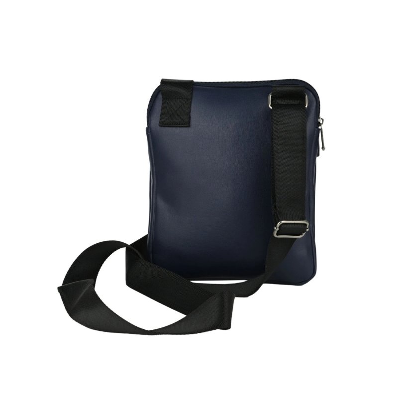 Lotto Bolso Bandolera para Hombre con Correa Ajustable, de Piel Sintética, Multibolsillo — interior