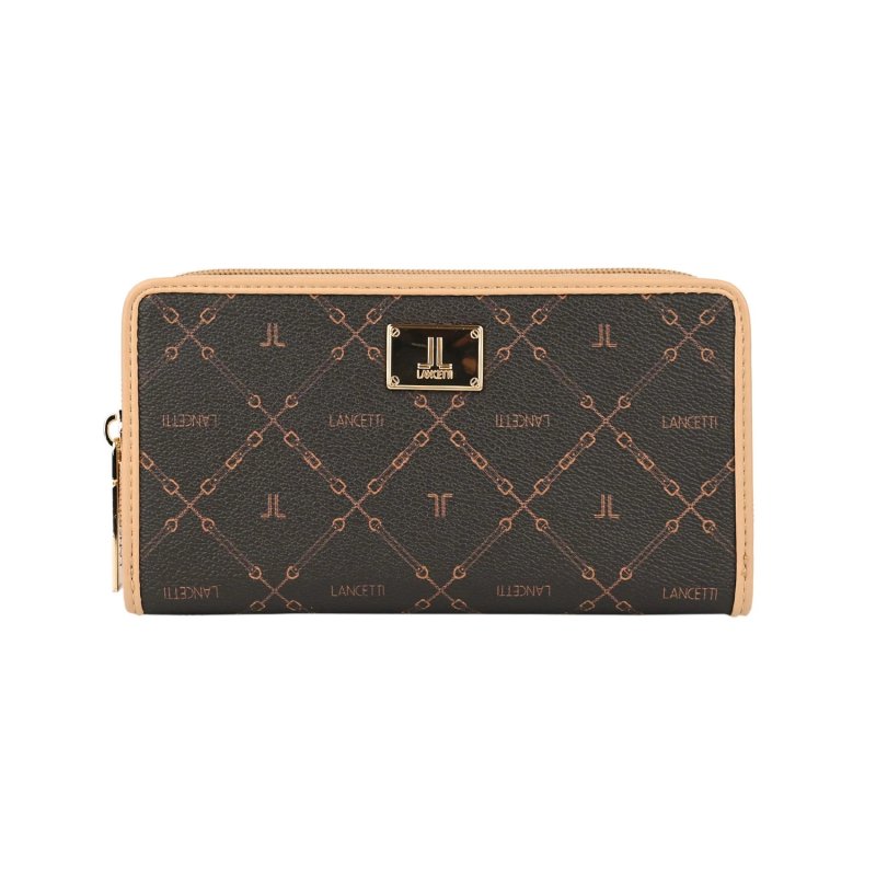 Lancetti Geräumige Damen-Geldbörse aus PU-Kunstleder mit Geschenkbox