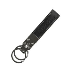 Conte Massimo Porte-Clés en Cuir Véritable, Languette à Coutures Apparentes et Double Anneau 2