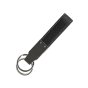 Conte Massimo Keyring In Genuine Leather, Tab With Visible Stitching and Double Ring — view 7