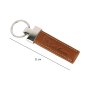 Conte Massimo Keyring in Genuine Leather, Tab With Visible Stitching — view 12