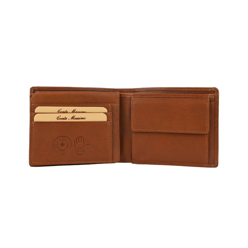 Conte Massimo, Men's Gift Set, Wallet with Coin Pocket and Keyring In Genuine Leather, RFID PROTECTION — view 17