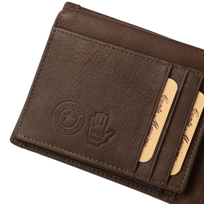 Conte Massimo, Portefeuille Homme en Cuir Véritable, avec Poche à Monnaie, PROTECTION RFID, Boîte — vue 23