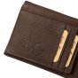 Conte Massimo, Men's Wallet in Genuine Leather, With Coin Pocket, RFID PROTECTION, Gift Box — view 23