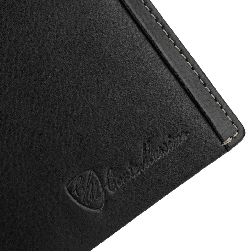 Conte Massimo, Cartera para Hombre en Piel Auténtica, con Monedero, PROTECCIÓN RFID, Caja — vista 24