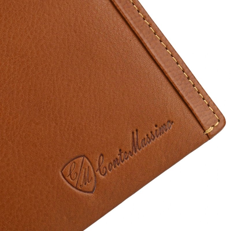 Conte Massimo, Men's Wallet in Genuine Leather, With Coin Pocket, RFID PROTECTION, Gift Box — view 26