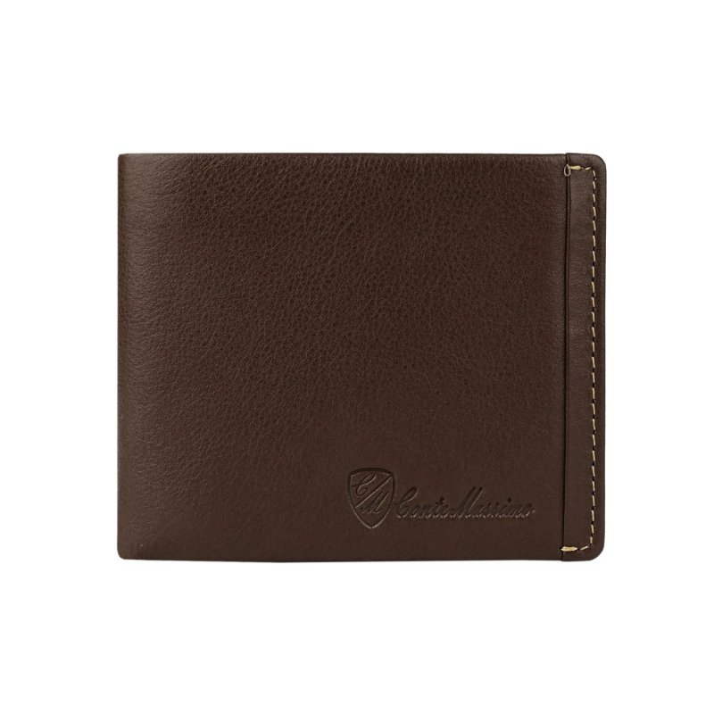 Conte Massimo, Portefeuille Homme en Cuir Véritable, avec Poche à Monnaie, PROTECTION RFID, Boîte
