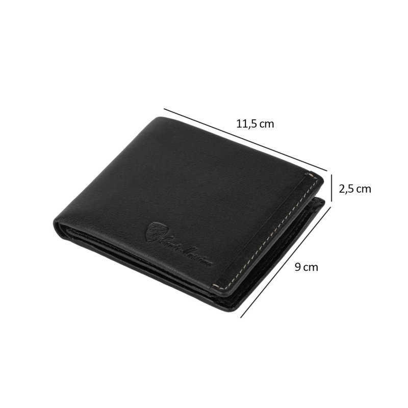 Conte Massimo, Cartera para Hombre en Piel Auténtica, con Monedero, PROTECCIÓN RFID, Caja — vista 12