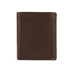 Conte Massimo Herren-Brieftasche aus echtem Leder, Vertikal, Kartenetui, mit Münzfach, RFID-SCHUTZ, Box