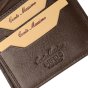 Conte Massimo Herren-Brieftasche aus echtem Leder, Vertikal, Kartenetui, mit Münzfach, RFID-SCHUTZ, Box — Detail