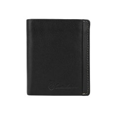 Conte Massimo Herren-Brieftasche aus echtem Leder, Vertikal, Kartenetui, mit Münzfach, RFID-SCHUTZ, Box 2