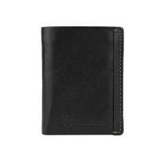 Conte Massimo Cartera de Hombre en Piel Auténtica, Vertical, Tarjetero, con PROTECCIÓN RFID, Caja 2
