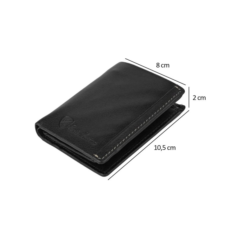 Conte Massimo Men's Wallet in Genuine Leather, Vertical, Card Holder, With RFID PROTECTION, Gift Box — view 11