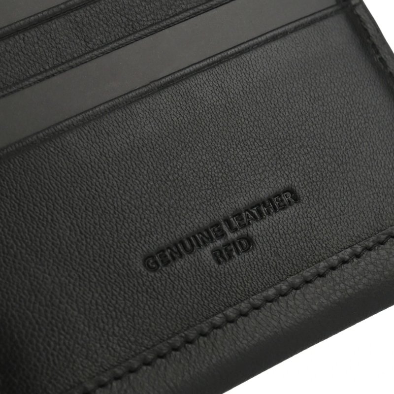 Conte Massimo Tarjetero en Piel Auténtica, para Tarjetas y Billetes, Fino y Minimalista, con Caja 13745 — vista trasera