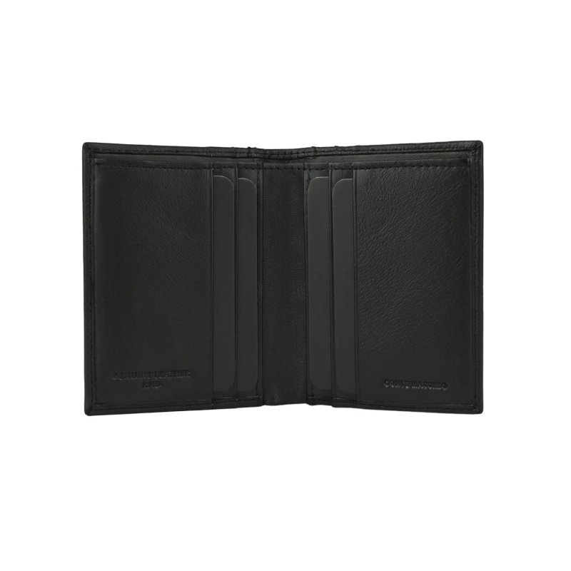 Conte Massimo Porte-Cartes en Cuir Véritable, pour Cartes et Billets, Fin et Minimaliste, avec Boîte 05CA