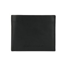 Conte Massimo Men's Wallet in Genuine Leather, Slim Card Holder, With Coin Pocket, With Box