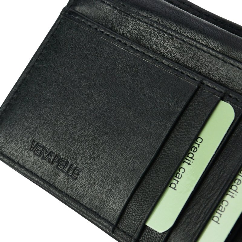 BIAGIOTTI UOMO, Cartera de Hombre en Piel Auténtica, Sin Monedero y Caja de Regalo — vista 14