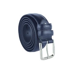 Conte Massimo Men's Belt in Genuine Leather With Stitching, Can Be Shortened, 3 cm High 2
