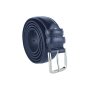 Conte Massimo Men's Belt in Genuine Leather With Stitching, Can Be Shortened, 3 cm High — view 15