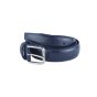 Conte Massimo Men's Belt in Genuine Leather With Stitching, Can Be Shortened, 3 cm High — view 16