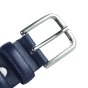 Conte Massimo Men's Belt in Genuine Leather With Stitching, Can Be Shortened, 3 cm High — view 17
