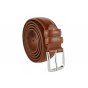 Conte Massimo Men's Belt in Genuine Leather With Stitching, Can Be Shortened, 3 cm High — view 22