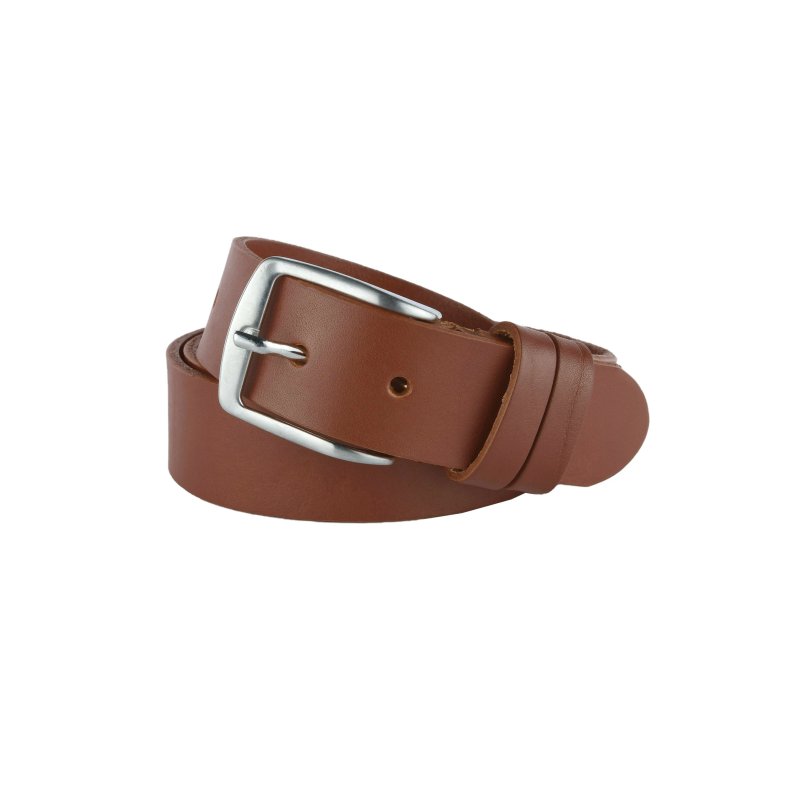 Conte Massimo Men's Belt in Vegetable-Tanned Leather, Seamless, Can Be Shortened, 3.5 cm — view 23