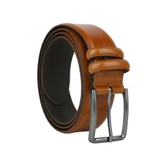 No Limits Herrengürtel aus Echtleder, Made in Italy, Klassisch Ohne Nähte und Kürzbar, Nickelfrei, 3,5 cm Mit Box