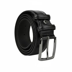 No Limits Herrengürtel aus Echtleder, Made in Italy, Klassisch Mit Nähten und Kürzbar, Nickelfrei, 3,5 cm Mit Box 2