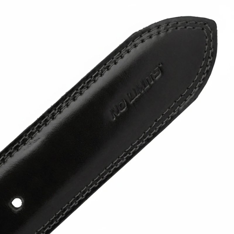 No Limits Men's Belt In Genuine Leather, Made in Italy, Classic With Stitching And Shortenable, Nickel Free, 3.5 cm… — view 9