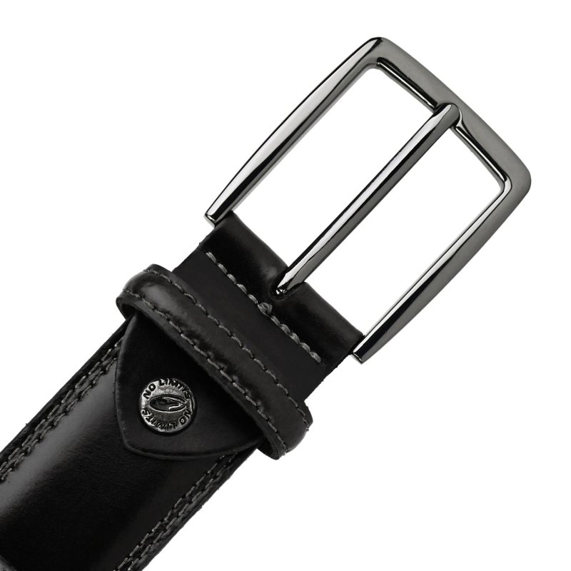 No Limits Men's Belt In Genuine Leather, Made in Italy, Classic With Stitching And Shortenable, Nickel Free, 3.5 c… — view 10