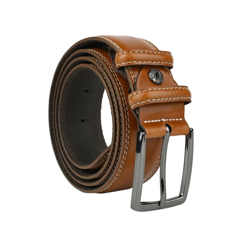 No Limits Men's Belt In Genuine Leather, Made in Italy, Classic With Stitching And Shortenable, Nickel Free, 3.5 c… — view 13