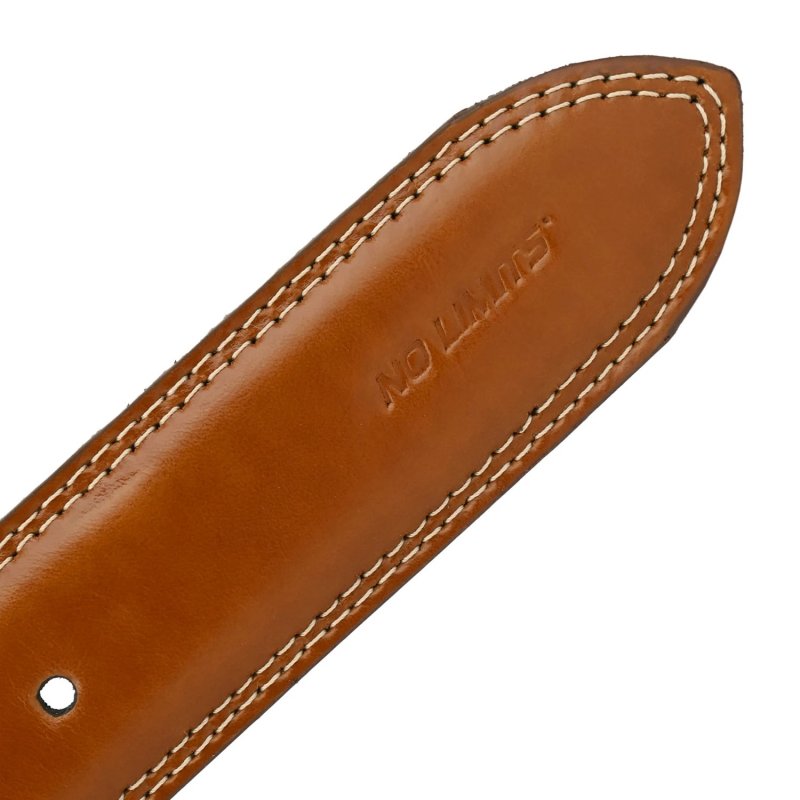 No Limits Men's Belt In Genuine Leather, Made in Italy, Classic With Stitching And Shortenable, Nickel Free, 3.5 c… — view 15