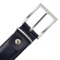 No Limits Men's Belt In Genuine Leather, Made in Italy, Classic With Stitching And Shortenable, Nickel Free, 3.5… — back view