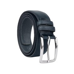 No Limits Herrengürtel aus echtem Leder, Made in Italy, klassisch mit Nähten und kürzbar, nickelfrei, 3,5 cm mit Box
