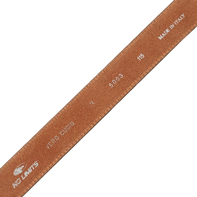 No Limits Herrengürtel aus echtem Leder, Made in Italy, klassisch mit Nähten und kürzbar, nickelfrei, 3,5 cm mi… — Ansicht 12